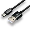 Kabel przewód pleciony USB - USB-C / Typ-C everActive CBB-1.2CB 120cm z obsługą szybkiego ładowania do 3A czarny