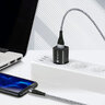 Kabel przewód pleciony USB - USB-C / Typ-C everActive CBB-2CG 200cm z obsługą szybkiego ładowania do 3A szary
