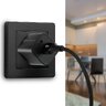 Kabel przewód pleciony USB - USB-C / Typ-C LCD everActive CBB-2CBL 200cm z obsługą szybkiego ładowania do 3A czarny