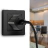 Kabel przewód pleciony USB - USB-C / Typ-C RGB LED everActive CBB-1CBR 100cm z obsługą szybkiego ładowania do 3A czarny