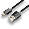 Kabel przewód silikonowy USB - Lightning iPhone everActive CBS-1.5IB 150cm z obsługą szybkiego ładowania do 2,4A czarny