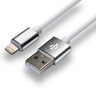 Kabel przewód silikonowy USB - Lightning / iPhone everActive CBS-1.5IW 150cm z obsługą szybkiego ładowania do 2,4A biały