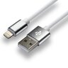 Kabel przewód silikonowy USB - Lightning / iPhone everActive CBS-1IW 100cm z obsługą szybkiego ładowania do 2,4A biały
