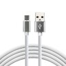 Kabel przewód silikonowy USB - USB-C / Typ-C everActive CBS-1CW 100cm z obsługą szybkiego ładowania do 3A biały