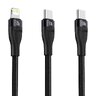 Kabel przewód USB-C 2w1 - USB-C do 100W, Lightning do 20W 1.2m Baseus CA1T2-F01