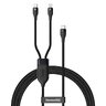 Kabel przewód USB-C 2w1 - USB-C do 100W, Lightning do 20W 1.2m Baseus CA1T2-F01