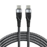 Kabel przewód USB-C PD 100cm everActive CBB-1PDG Power Delivery 2.0 z obsługą szybkiego ładowania 3A/20V 60W