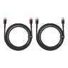 Kabel przewód USB-C PD 2.0 100cm Baseus Cafule P10318306003-00 5A z obsługą szybkiego ładowania 100W - 2 sztuki