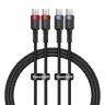 Kabel przewód USB-C PD 2.0 100cm Baseus Cafule P10318306003-00 5A z obsługą szybkiego ładowania 100W - 2 sztuki