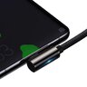 Kabel przewód USB-C PD 2.0 kątowy 200cm Baseus CATCS-A01 Quick Charge 3.0 5A z obsługą szybkiego ładowania 100W