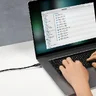 Kabel przewód USB-C PD 3.1 E-Marker 200cm Baseus Tungsten Gold CAWJ040101 z obsługą szybkiego ładowania 240W
