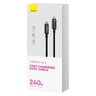 Kabel przewód USB-C PD 3.1 E-Marker 200cm Baseus Tungsten Gold CAWJ040101 z obsługą szybkiego ładowania 240W
