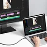 Kabel przewód USB-C PD USB4 100cm Baseus Flash Series CASS010014 100W szybka transmisja danych 40Gbps 8K
