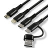 Kabel przewód USB-C / USB 3w1 - USB-C, Lightning, micro USB 120cm everActive CBB-1.2ALL do 3A