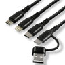 Kabel przewód USB-C / USB 3w1 - USB-C, Lightning, micro USB 120cm everActive CBB-1.2ALL do 3A Kabel przewód USB-C / USB 3w1 - USB-C, Lightning, micro USB 120cm everActive CBB-1.2ALL do 3A