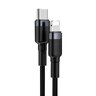 Kabel przewód USB-C / Typ-C - Lightning / iPhone 100cm Baseus Cafule CATLKLF-G1 z obsługą szybkiego ładowania 18W PD