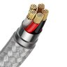 Kabel przewód USB - Lightning  magnetyczny 100cm Baseus Zinc CALXC-K02 do szybkiego ładowania 2.4A