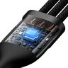 Kabel przewód USB, USB-C 3w1 - USB-C, micro USB, Lightning 120cm Baseus CASS030101