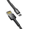 Kabel przewód USB - Lightning / iPhone 100cm Baseus Cafule CALKLF-GG1 z obsługą szybkiego ładowania 2.4A