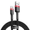 Kabel przewód USB - USB-C / Typ-C 100cm Baseus Cafule CATKLF-B91 Quick Charge 3A z obsługą szybkiego ładowania