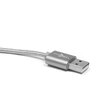 pleciony kabel USB - USB-C / Type-C eXtreme srebrny 120cm pleciony kabel USB - USB-C / Type-C eXtreme srebrny 120cm