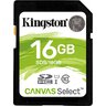Karta pamięci Kingston Canvas Select SDHC 16GB class 10 UHS-I U1 - 80MB/s Karta pamięci Kingston Canvas Select SDHC 16GB class 10 UHS-I U1 - 80MB/s