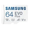Karta pamięci Samsung EVO PLUS microSDXC 64GB UHS-I U1 A1 V10 class 10 + adapter do SD