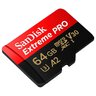 Karta pamięci SanDisk microSD (microSDXC) 64GB Extreme PRO 200MBs / 90MB/s UHS-I U3 V30 A2