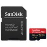 Karta pamięci SanDisk microSD (microSDXC) 64GB Extreme PRO 170MBs / 90MB/s UHS-I U3 V30 A2