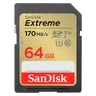 Karta pamięci SD (SDXC) SanDisk 64GB Extreme 170/80MB/s UHS-I U3 V30