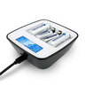 ZESTAW Ładowarka akumulatorków Ni-MH everActive NC-1000M + R03 AKU 4BL ENERGIZER POWER PLUS 700 HR03