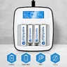 ZESTAW Ładowarka akumulatorków Ni-MH everActive NC-1000M + R03 AKU 4BL ENERGIZER POWER PLUS 700 HR03