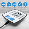 ZESTAW Ładowarka akumulatorków Ni-MH everActive NC-1000M + R03 AKU 4BL ENERGIZER POWER PLUS 700 HR03