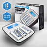 ZESTAW Ładowarka akumulatorków Ni-MH everActive NC-1000M + R03 AKU 4BL ENERGIZER POWER PLUS 700 HR03