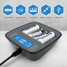 Ładowarka akumulatorków USB-C Ni-MH profesjonalna everActive NC-1000M v2