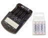 ładowarka everActive NC-1000 + 4 x R03/AAA Panasonic Eneloop 800 (box)