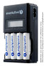 ładowarka everActive NC-450 Black + 4 x akumulatory R6/AA Fujitsu BLACK 2550mAh (box)