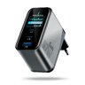 Ładowarka sieciowa everActive GaN LCD SC-670Q PRO z gniazdem USB oraz 2x USB-C PD PPS QC4+ 67W