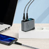 Ładowarka sieciowa everActive GaN LCD SC-670Q PRO z gniazdem USB oraz 2x USB-C PD PPS QC4+ 67W