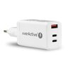 Zestaw everActive ładowarka sieciowa GaN SC650Q + kabel USB-C PD LCD 100cm everActive CBB-1PDL