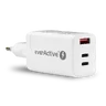 Ładowarka sieciowa everActive GaN SC-650Q z gniazdem USB oraz 2x USB-C PD PPS QC4+ 65W