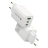 Ładowarka sieciowa everActive GaN SC-655Q z gniazdem USB oraz 2x USB-C PD PPS QC4+ 65W