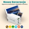 Ładowarka sieciowa everActive GaN SC-655Q z gniazdem USB oraz 2x USB-C PD PPS QC4+ 65W