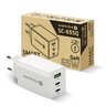 Ładowarka sieciowa everActive GaN SC-655Q z gniazdem USB oraz 2x USB-C PD PPS QC4+ 65W