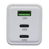 Ładowarka sieciowa everActive GaN SC-655Q z gniazdem USB oraz 2x USB-C PD PPS QC4+ 65W