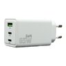 Ładowarka sieciowa everActive GaN SC-655Q z gniazdem USB oraz 2x USB-C PD PPS QC4+ 65W