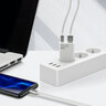 Ładowarka sieciowa everActive GaN SUPER SLIM SC-380Q z gniazdem USB QC3.0 oraz USB-C PD 30W