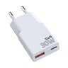 Ładowarka sieciowa everActive GaN SUPER SLIM SC-380Q z gniazdem USB QC3.0 oraz USB-C PD 30W