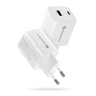 Ładowarka sieciowa everActive GaN SC-450Q z gniazdem USB oraz USB-C PD PPS QC4+ 45W