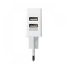 ładowarka USB sieciowa Kruger&Matz KM0017  z dwoma gniazdami USB 2.1A + 1A